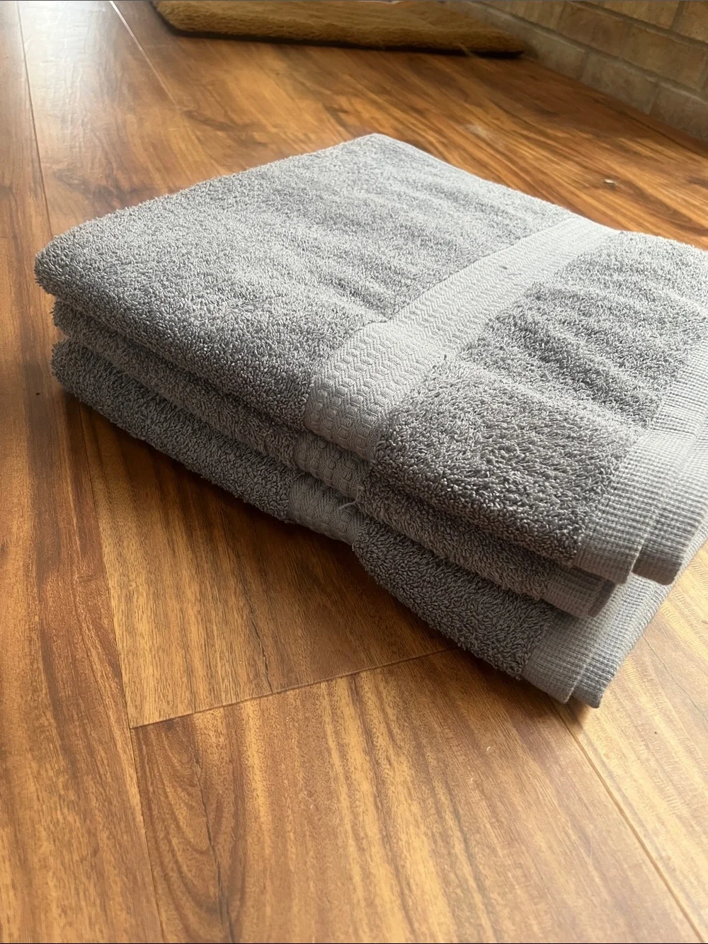 Plush Gray Bath Towels - Ultra Soft Everyday Towel Set of 3